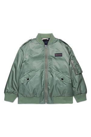 bomber in poliammide verde MARNI KIDS | M01207M00TG0M540